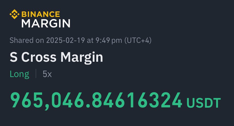Sonics fundas mooning at the same time this market was in complete despair + risk-off gave a v generous opportunity. 

Personally just booked a decent chunk of exposure given these gains over 11 days. I would note, if these Sonic onchain metrics continue to go up only + BTC can