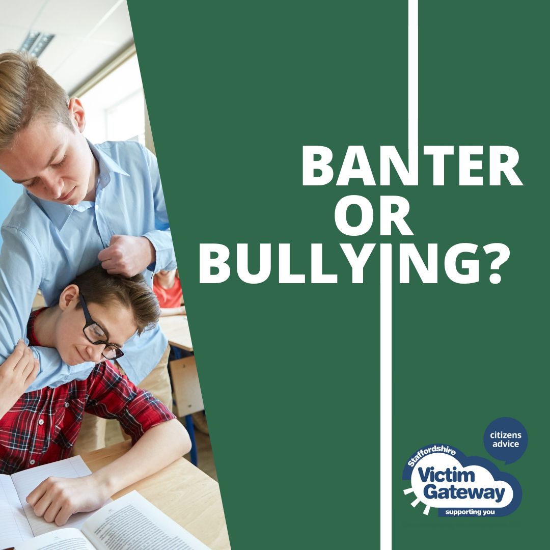 More than half (51 per cent) of young people think banter can go too far and become bullying. Some two thirds (66 per cent) of young people say that they see a peer left upset by banter at least once a month and over a third (39 per cent) see this occur weekly.

#SVG
