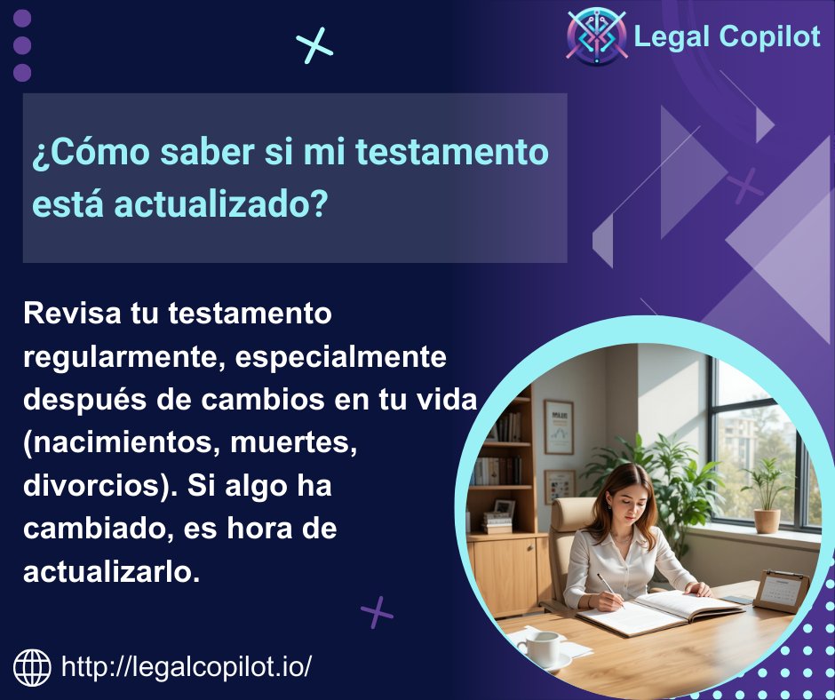 legal_copilot's tweet photo. 🛡️ Protege lo que más quieres. Usar nuestro simulador de testamentos es el primer paso para asegurarte de que tus bienes se distribuyan como deseas. ¡No esperes más y empieza ahora! https://t.co/zCpb3zeBGe #TestamentoFácil #PlanificaTuLegado #LegalCopilot https://t.co/nb1OXvFFvH