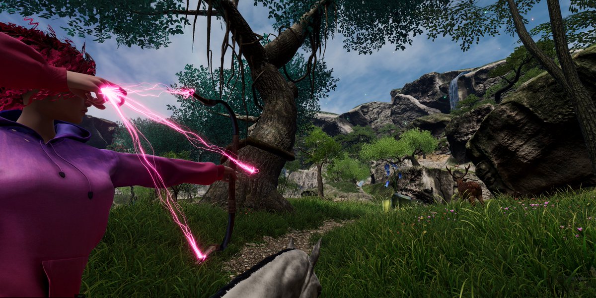 I am working on new visual for the bow and its aim and shoot animation.  What do you think?