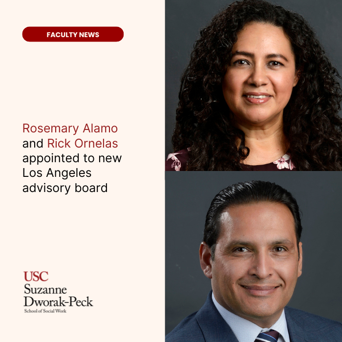 Rosemary Alamo and Rick Ornelas, associate teaching professors, have been named to a new advisory board for the Los Angeles Metro Transition Team for the development of a Transit Community Public Safety Department (TCPSD). Learn more: bit.ly/3CFZUKx