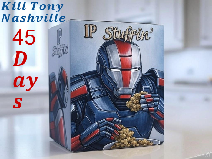 There are 45 days left until Kill Tony Nashville. <a href="/jptm/">jptm</a>