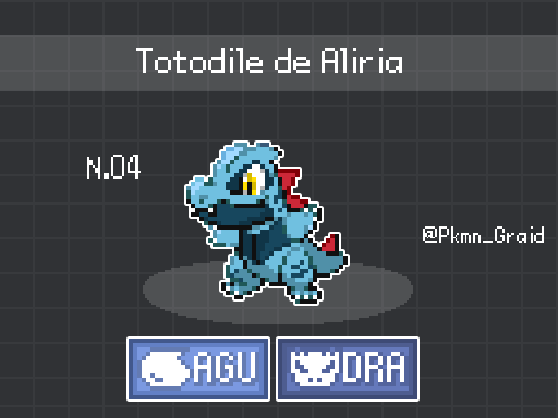 💥 ¡Un Pokémon salvaje te corta el pasó! 💥

💧¡Es Totodile de Aliria, El Pokémon Fauces! 💧

Un 🔁 y ❤️, se agradece bastante.

#PokemonGraid #Fangame #PokemonFangame #Pokemon