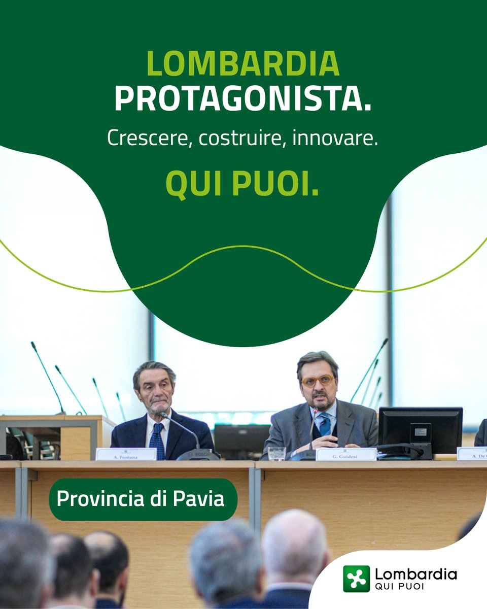 A Pavia, nel distretto di microelettronica, la 1^ tappa di “Lombardia protagonista. Crescere, costruire, innovare. Qui Puoi” promosso da <a href="/FontanaPres/">Attilio Fontana</a> e dall’assessore #GuidoGuidesi che toccherà tutte le province lombarde👉reglomb.it/GlRG50V2WMu

#Lombardiaquipuoi