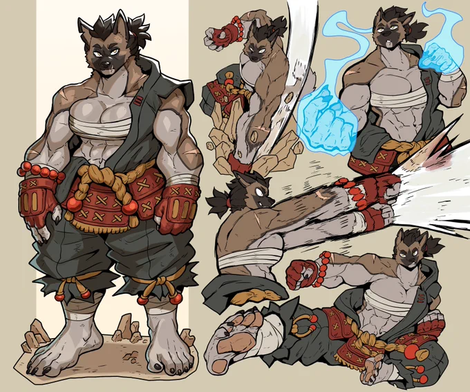  Akiya the Wandererwas really in the mood to make a buff street fighting lady 