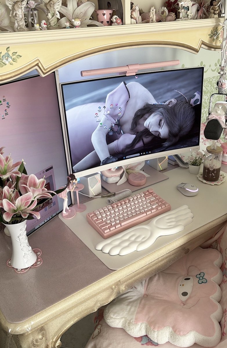 my setup in the morning ♡