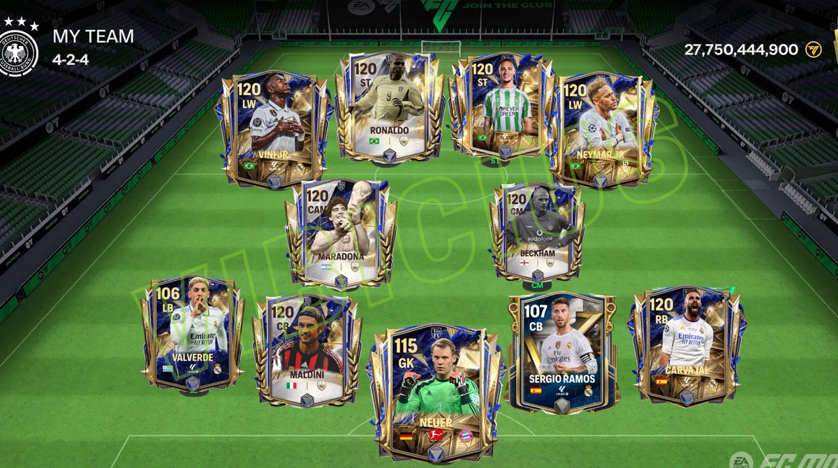 Made a team full of concept players I made