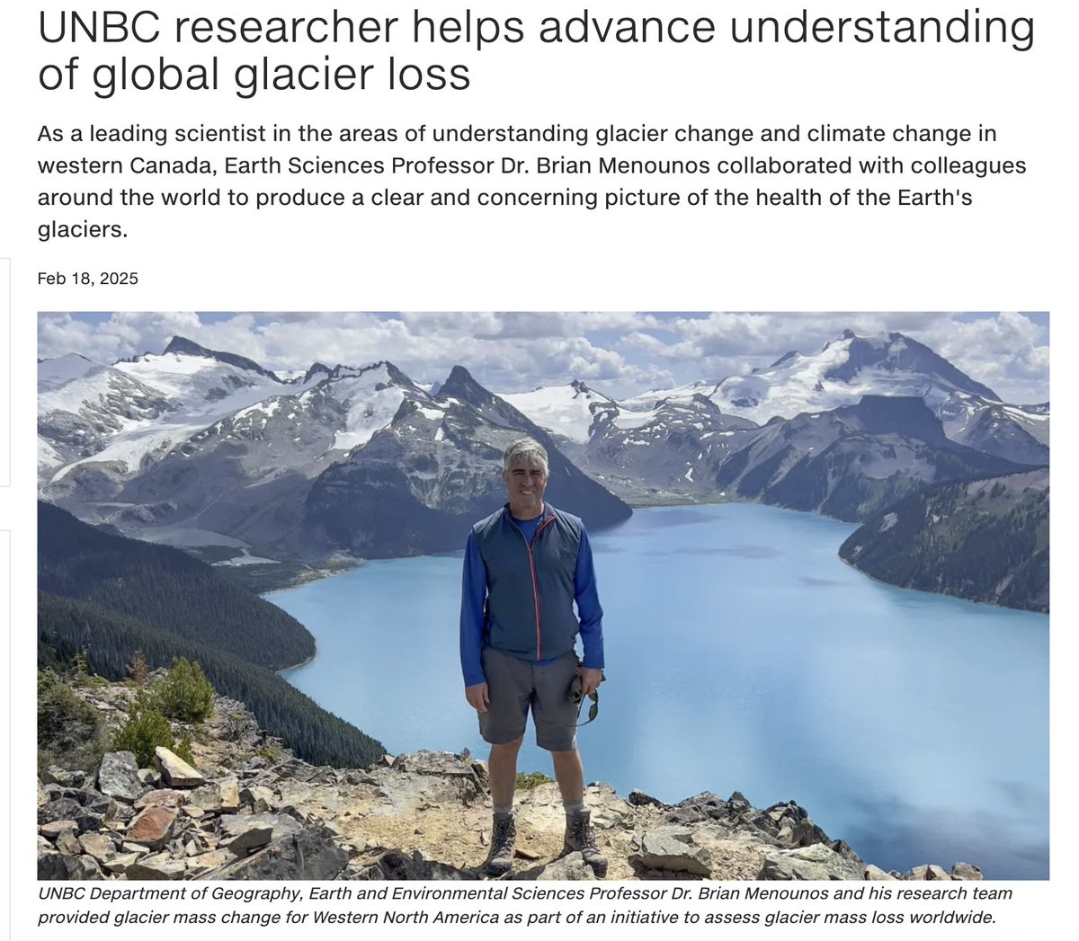 UNBC Geography, Earth & Environmental Sciences tweet media