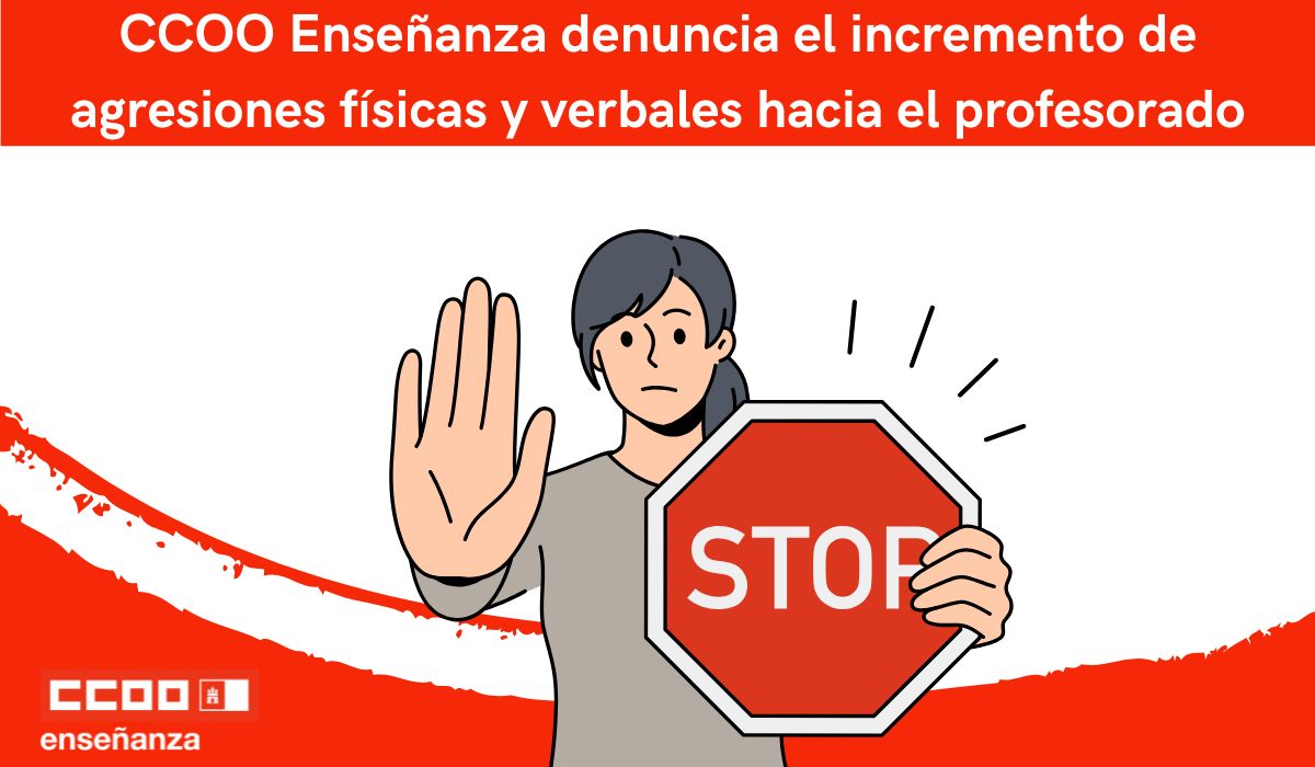 📢 CCOO Enseñanza denuncia el incremento de agresiones físicas y verbales hacia el profesorado

🙋‍♀️ CCOO solicita que la Administración Educativa asuma la responsabilidad de interponer denuncias de oficio...

🔗 castillalamancha.fe.ccoo.es/noticia:718647

#úneteaCCOO