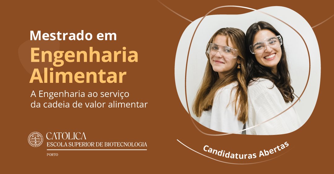 🍏 Candidaturas abertas para o Mestrado em Engenharia Alimentar!

🔬 Desenvolvimento de novos produtos
🌱 Qualidade e sustentabilidade
🏭 Ligação à indústria

Saiba mais: swki.me/uLzelMG7