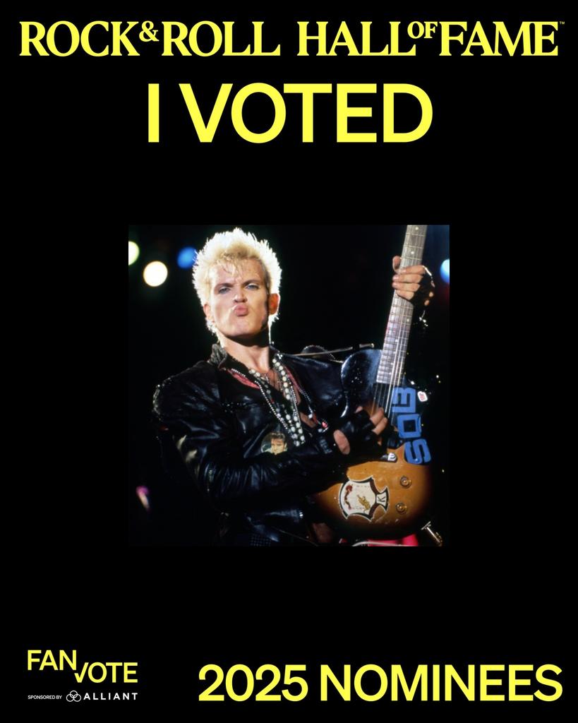 Chrystal Callibombe Chaos (@chrystalchaos1) on Twitter photo I've put my vote in today, Have you? If not go and cast your vote today for <a href="/BillyIdol/">Billy Idol</a> & let's celebrate Rock & Roll in a proper fashion! 🥂👑 I've put my vote in today, Have you? If not go and cast your vote today for <a href="/BillyIdol/">Billy Idol</a> & let's celebrate Rock & Roll in a proper fashion! 🥂👑