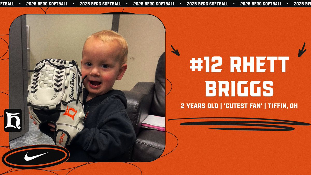 A special guest appearance in our countdown to game day is Coach Briggs’ son Rhett! #GoBerg #12Days
