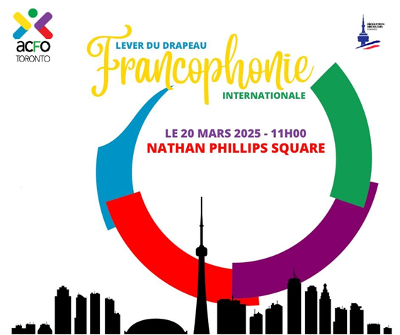 La Journée internationale de la Francophonie approche à grands pas !
Quel honneur de participer au lever du drapeau de l'<a href="/OIFrancophonie/">La Francophonie</a> aux côtés de l'<a href="/ACFOToronto/">ACFOToronto</a> ! Une belle occasion de célébrer notre langue, notre culture et notre diversité.

#Francophonie 
#mon20mars