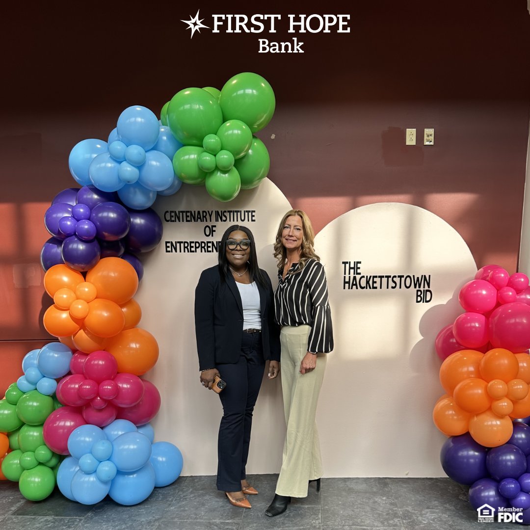 FirstHopeBank's tweet image. Ruth Murray, VP Market Manager and Michelle Guice, VP Market Manager recently attended Centenary University’s Small Business Summit, where they gained insights from several guest speakers!

#SmallBusinessSummit #CentenaryUniversity #FirstHopeBank