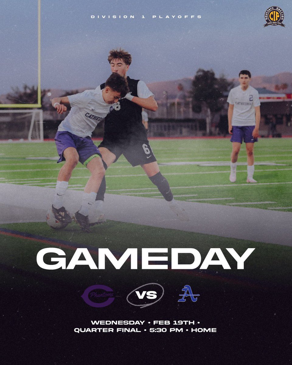 GAMEDAY 😤⚽️
📍 The Graveyard
🗓️ Wednesday, February 19
🕰️ 5:30 PM
#GoPhantoms