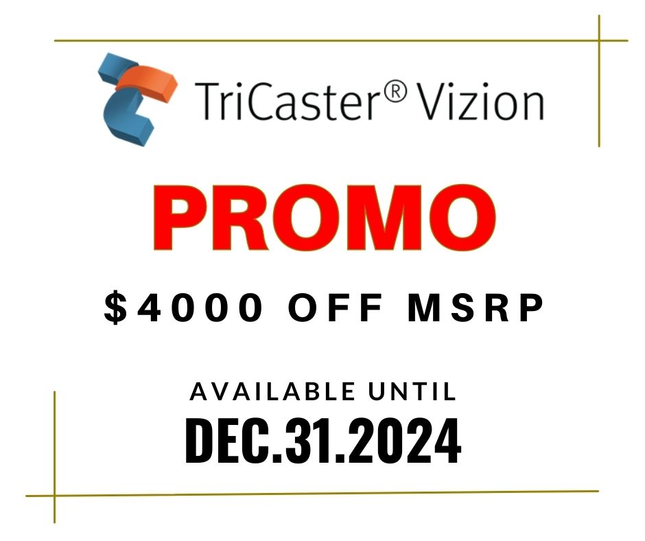 Videolink's tweet image. 💫TriCaster® Vizion – The New TC2Elite💫🎥 The latest evolution of the renowned video mixing tool trusted by broadcasters, sports networks and live event producers for decades! Contact Videolink / Aries Pro Solutions📩info@videolink.ca ☎416.690.1690 #TriCaster #Vizion