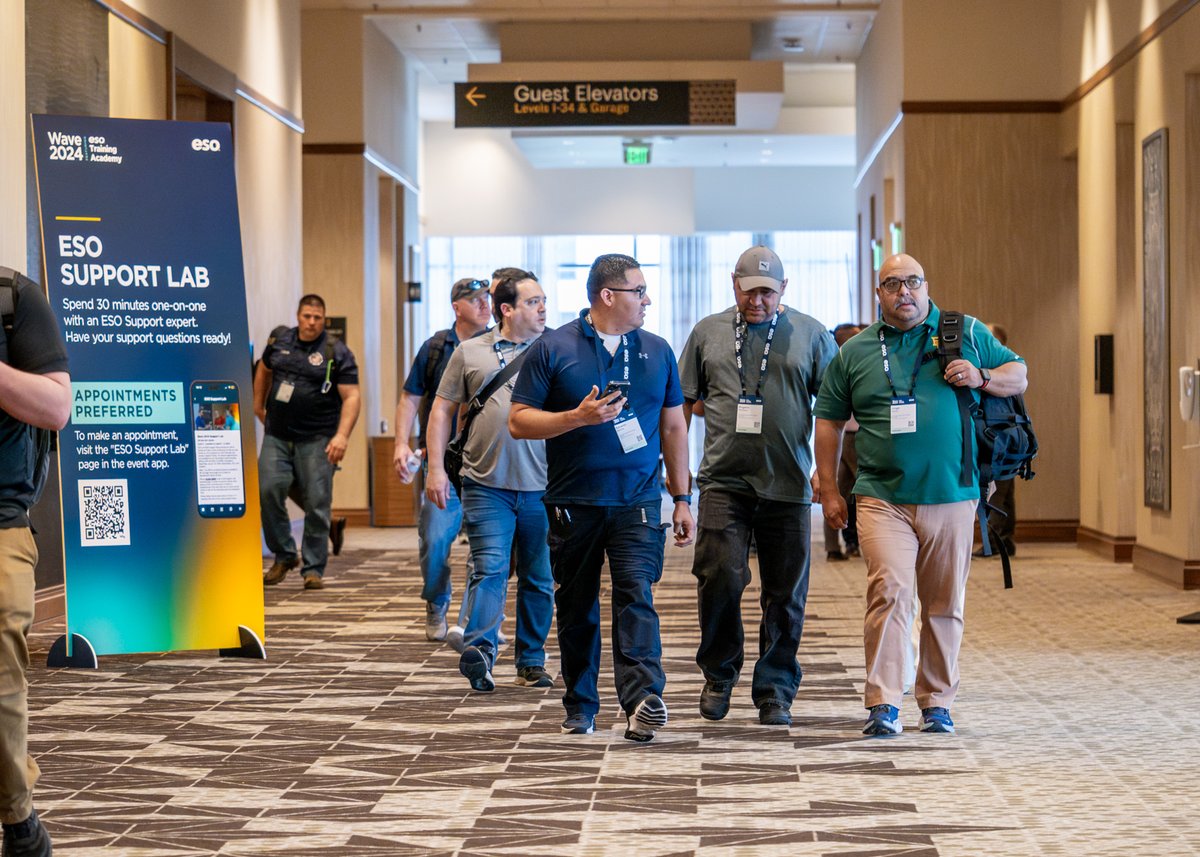Join us in Austin, Texas, from April 22–25, 2025, for #ESOWave2025 featuring ESO Training Academy. Enjoy focused training sessions tailored to meet the needs of administrators and field providers using ESO products.  bit.ly/4hhcBu0
