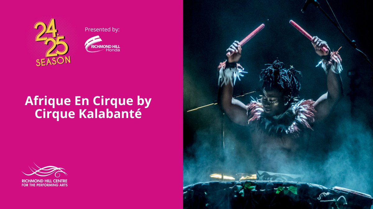 Afrique En Cirque by Cirque Kalabanté symbolizes the strength, agility and joy of life found in African youth.
⏰ April 8, 2025 // 8 p.m.
🎟️ For more details, visit bit.ly/CirqueKalabant…
#cirquekalabente #richmondhill
