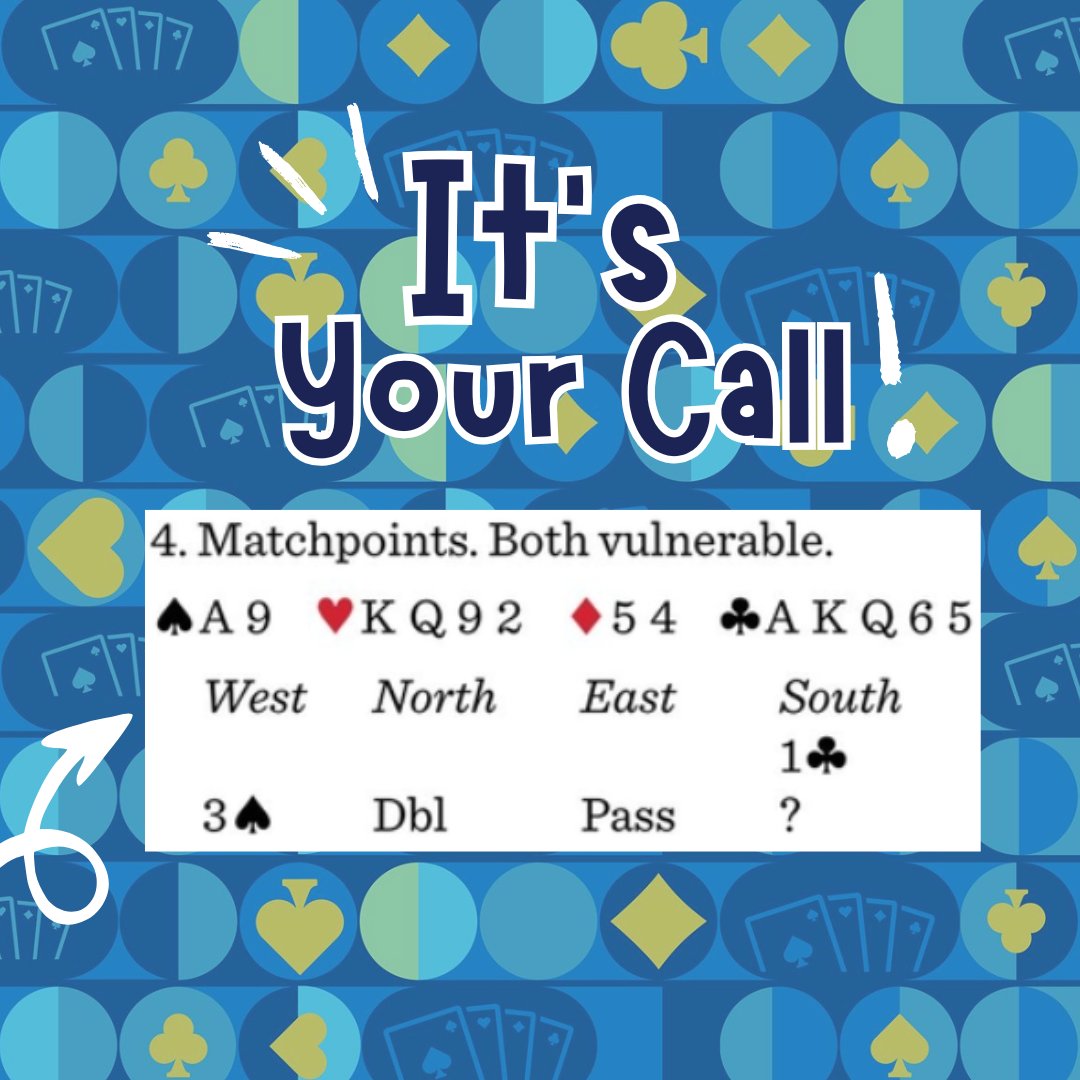 For yesterday’s It’s Your Call deal, 4♠️ was the top call.⁠

See the full panel’s comments here: acbl.org/2025-retro-edi…

#play #bridge #guess #cards #game #acbl #contractbridge #bridgeleague #cardgames #playbridge #bridgequiz #gameofbridge #learn #fun