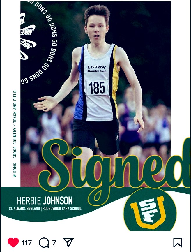 Signing: H Johnson, our exceptional yr 13 middle distance runner, has signed with the University of San Francisco for next year. We’re all chuffed for him. #proudrps #rpsathletics 🏃🏼‍♂️👍🏽🇺🇸🇬🇧