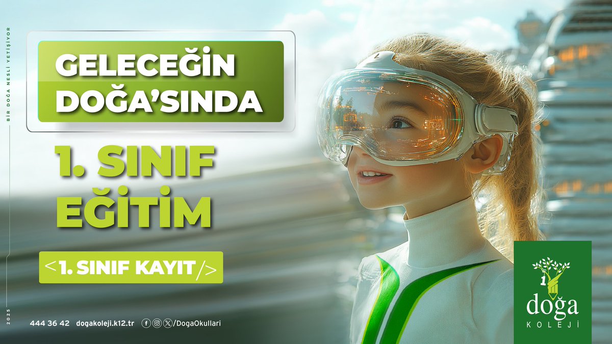 Doğa Kolejinde eğitime 1. sınıf bir başlangıç! 
İlkokul 1. sınıf kayıt dönemi devam ediyor. 
Bilgi ve kayıt için: 
dogakoleji.k12.tr/kayit