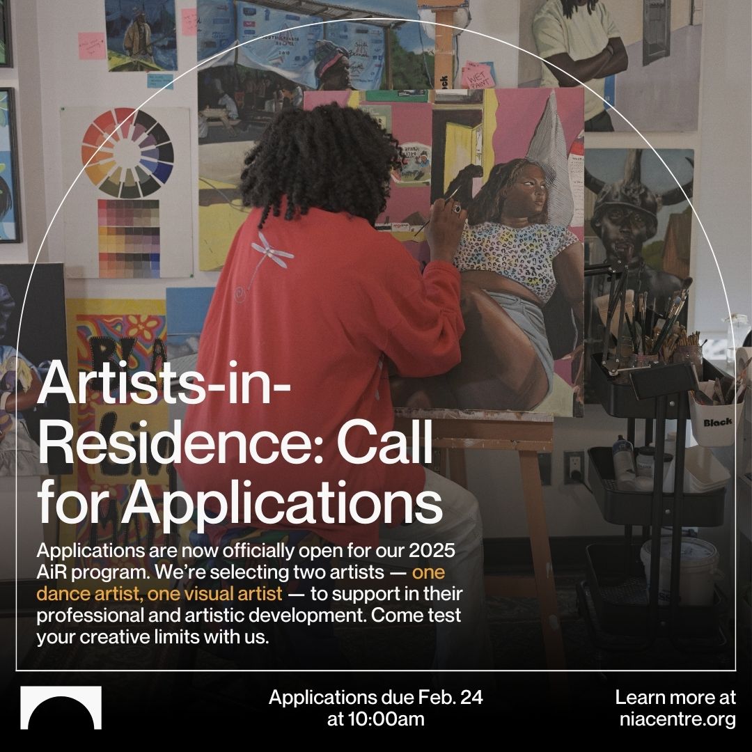 We've extended the deadline to apply for our Artist-in-Residence program! We're looking to jumpstart the careers of one emerging dancer and one visual artist, who will receive access to shared studio space and more. Learn more and apply: niacentre.org/events/call-fo…