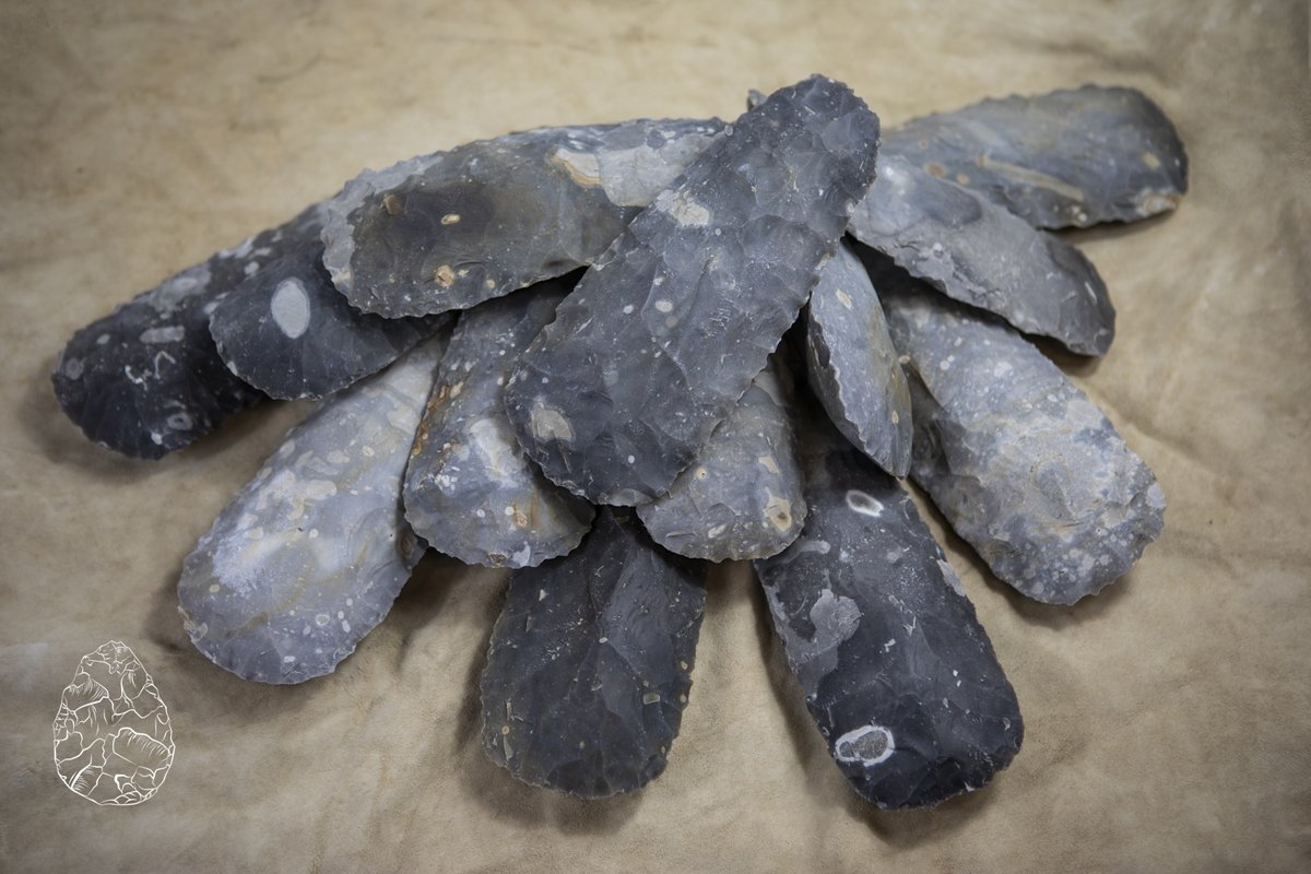 Dr. James Dilley (@ancientcraftuk) on Twitter photo A cache of Neolithic flint axes
Not as common as bronze axe hoards (because worked stone detectors don't exist), but the action of grouping stone axes appears to be consistent across Neolithic Britain. Today I make hoards as stock for the Replicas Shop!
📷 <a href="/emmalouwynjones/">emmalouwynjones</a> A cache of Neolithic flint axes
Not as common as bronze axe hoards (because worked stone detectors don't exist), but the action of grouping stone axes appears to be consistent across Neolithic Britain. Today I make hoards as stock for the Replicas Shop!
📷 <a href="/emmalouwynjones/">emmalouwynjones</a>