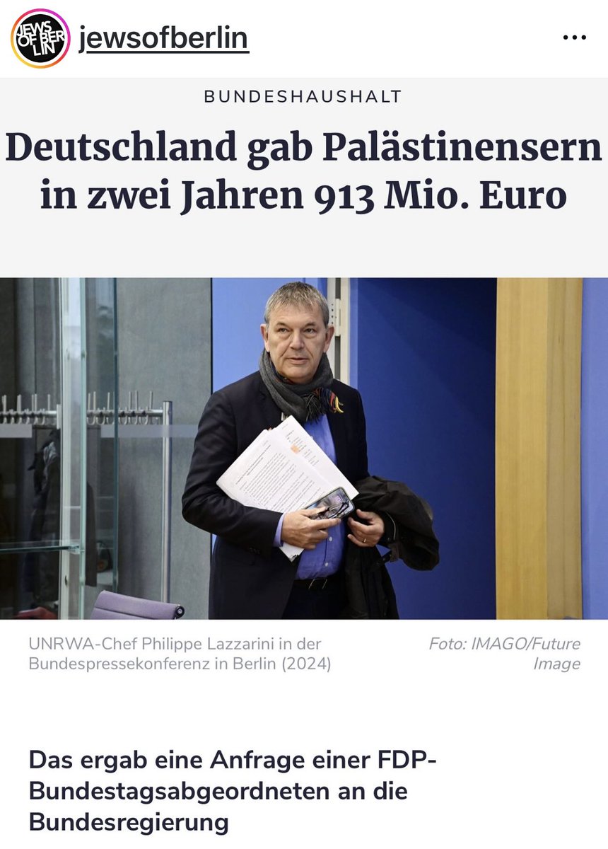 Das ist ein Skandal ohne gleichen. Wir finanzieren die größten Judenhasser weltweit und das nicht aus Versehen, sondern bewusst. Diese Außenpolitik hat einen Namen: Baerbock.
