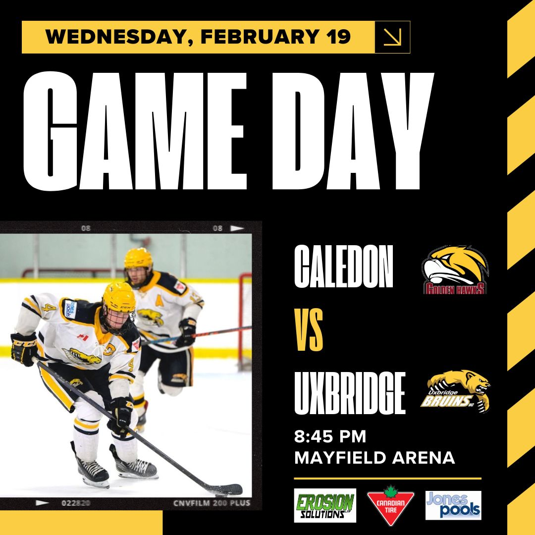 The Uxbridge Bruins look to wrap up the regular season on a winning note tonight on the road in Caledon at 8:45 p.m.