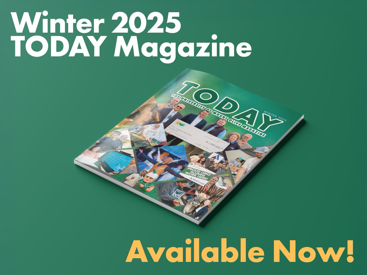 ❄️The Winter 2025 edition of TODAY, the University of Mount Olive magazine, is out now! This issue features incredible stories on education, alumni achievements, campus events, and more. 

➡️Check it out today at buff.ly/4fBgNDF