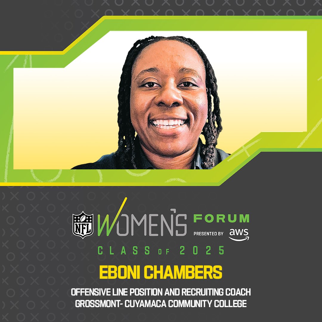 official_coachE's tweet photo. Next week, I’m one of 40 women selected to participate in the 2025 #NFLWomensForum during NFL Combine in Indianapolis. Alongside other women working in college football, I look forward to learning from leaders in the @NFL and meeting professionals in Coaching. #FutureIsNow https://t.co/sMofeEBaDa