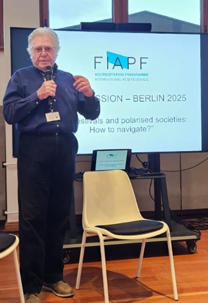 كلمتي لرؤساء المهرجانات الدولية في الاجتماع السنوي للكونفدرالية الدولية للمنتجين التي يتبعها مهرجان القاهرة السينمائي الدولي منذ ٤٦ عاما 💫