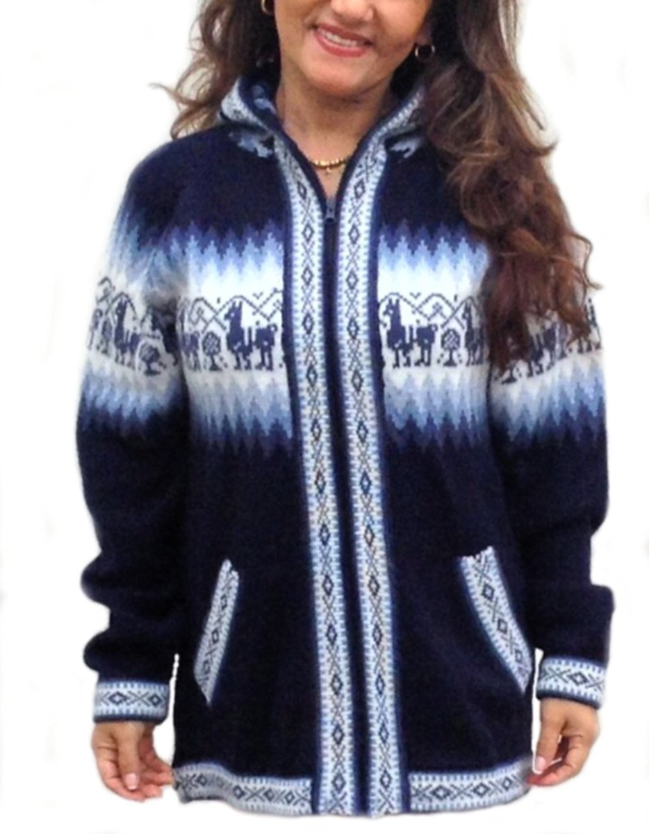 Peruanische Unisex blaue Kapuzen #Strickjacke aus weicher #Alpakawolle gefertigt 😍
Mit Reißverschluss und 2 Außentaschen 80% Alpakawolle, 20% Schafwolle #Fairtrade Produkt aus #Peru ❤️👍
Alpakawolle ist 7x wärmer als jede andere Wollsorte 👌
perushop24.com/blaue-kapuzenj…