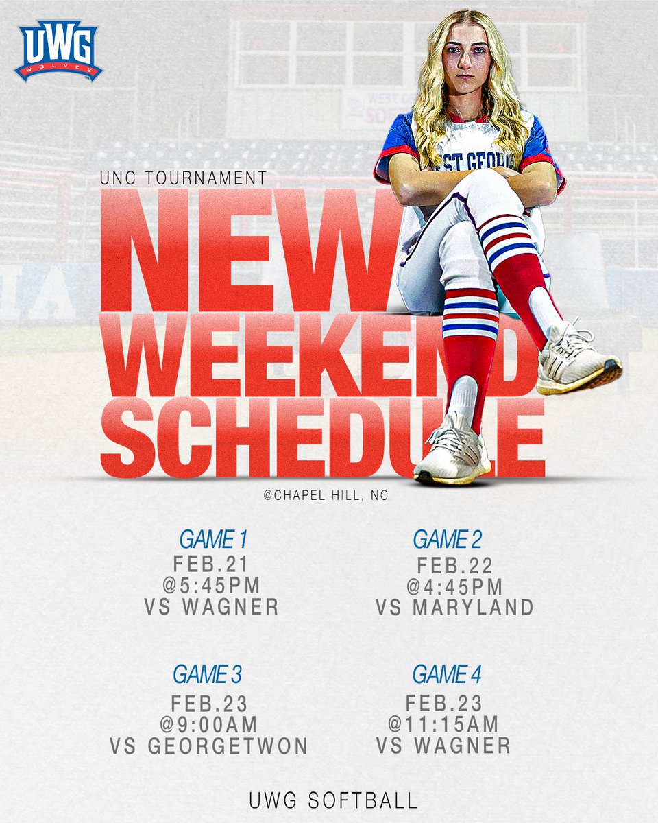 NEW WEEKEND SCHEDULE‼️

The old schedule was changed due to weather. 🔗: tinyurl.com/274p38mn

#WeAreOne