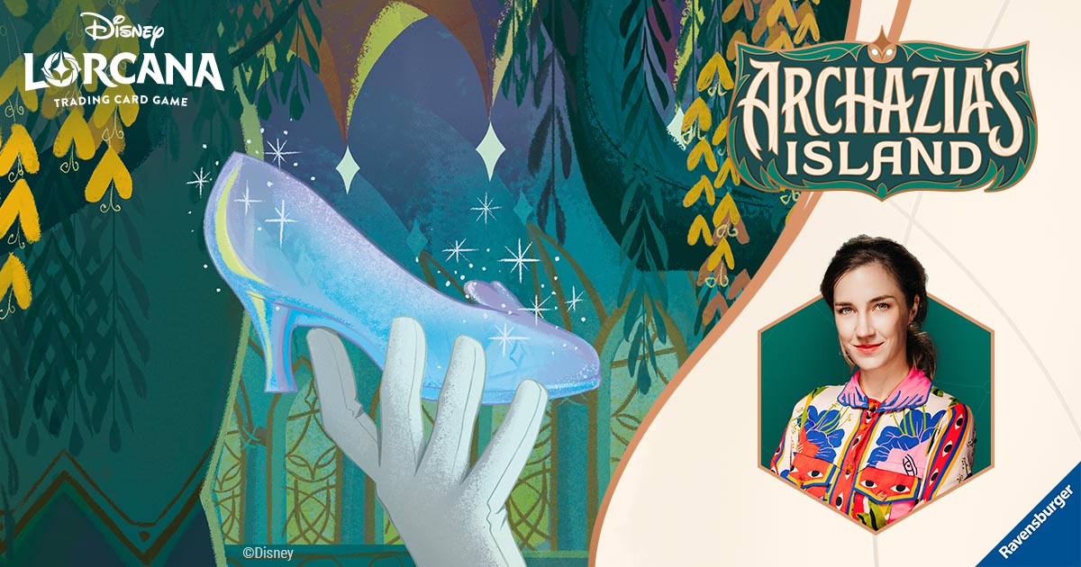 DisneyLorcana's tweet image. We chat with Ravensburger Senior Art Director Anna Stosik about the new Enchanted cards coming to Disney Lorcana in Archazia's Island! disneylorcana.com/en-US/news_/20… #Disney #DisneyLorcana #ArchaziasIsland
