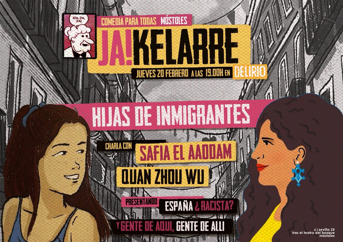 SonSilencios's tweet photo. Mañana continúa el JA!Kelarre! Con Quan Zhou y Safia El Aaddam. En @delirioenlaweb Móstoles https://t.co/LJf69XVgOy