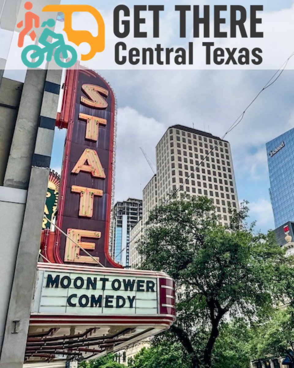 Movability (@movability) on Twitter photo Hey Central Texans! Want to win 2 tickets to the 2025 Moontower Comedy Festival? From now until March 20, using shared and active transportation modes to get around will enter you into a drawing to win.
Learn more: loom.ly/KJR_gB0
<a href="/paramountaustin/">Paramount Theatre</a> <a href="/moontowercomedy/">Moontower Comedy</a> Hey Central Texans! Want to win 2 tickets to the 2025 Moontower Comedy Festival? From now until March 20, using shared and active transportation modes to get around will enter you into a drawing to win.
Learn more: loom.ly/KJR_gB0
<a href="/paramountaustin/">Paramount Theatre</a> <a href="/moontowercomedy/">Moontower Comedy</a>