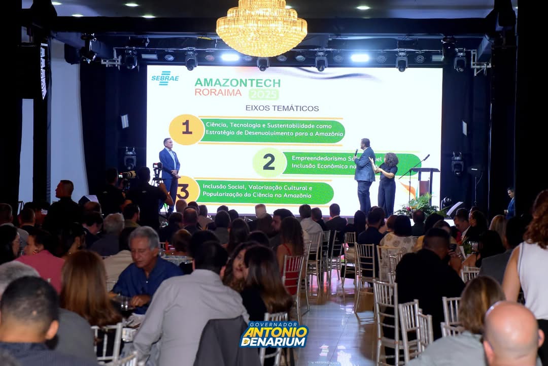 aluizionassi's tweet photo. Lançamento do #Amazontech2025, que tem como tema "Inovação e Sustentabilidade para o Futuro da Amazônia" de 4 a 6 de setembro de 2025.
**Promovido pelo #Sebrae, #UFRR), o #GovernodeRoraima, #Faper e #Embrapa.
#Agro_Roraima
#RoraimaEstadoLuz 🌞
#AtraçãoDeInvestimentos 🏁🏁🏁 https://t.co/vySz7faTHc