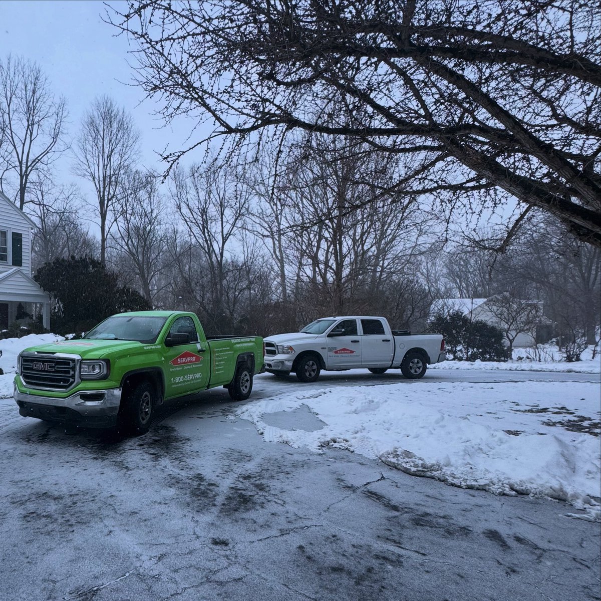 servprolexky's tweet image. #alwaysheretohelp during winter weather! #SERVPRO #likeitneverevenhappened #winter2025