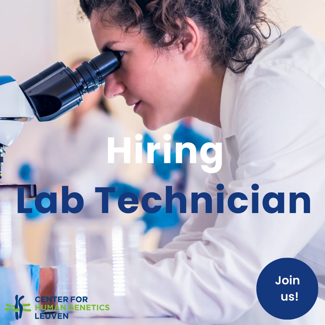 Center for Human Genetics (KU Leuven - UZ Leuven) (@chg_cme) on Twitter photo 📢 #JobAlert The research group of <a href="/bernthie/">Bernard Thienpont</a> is looking for a lab technician. You can contribute to various interesting research projects. Apply before 11/03:
kuleuven.be/personeel/jobs… 📢 #JobAlert The research group of <a href="/bernthie/">Bernard Thienpont</a> is looking for a lab technician. You can contribute to various interesting research projects. Apply before 11/03:
kuleuven.be/personeel/jobs…