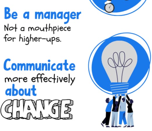 S_scoops's tweet image. From a #graphicrecording As a manager it is essential to communicate more effectively about change. 

#visualmusing #visualreminders