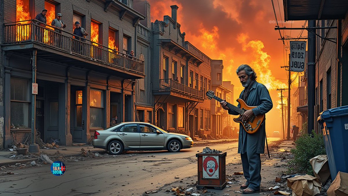 TechTalkSoclAi's tweet photo. AI-generated Image, Singing in fire
TechTalkSoclAi
https://t.co/15QkfN15CF
#AI #aiart #midjourney #dalle3 #leonardoaiart #stablediffusionart #techtalksocialai #omardgmark #aiartist #aiartdaily #guiter #streetsinger #fire #street https://t.co/DPGKWL0HsW