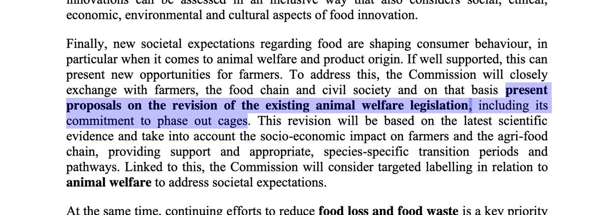 Anima International (@anima_int) on Twitter photo Today, <a href="/EU_Commission/">European Commission</a> published its new Vision for Agriculture and Food. It commits to:
✅ Revising #animalwelfare legislation and phasing out cages
✅ Holding imported products to the same welfare standards
✅ A welfare labeling scheme to help consumers make ethical choices Today, <a href="/EU_Commission/">European Commission</a> published its new Vision for Agriculture and Food. It commits to:
✅ Revising #animalwelfare legislation and phasing out cages
✅ Holding imported products to the same welfare standards
✅ A welfare labeling scheme to help consumers make ethical choices