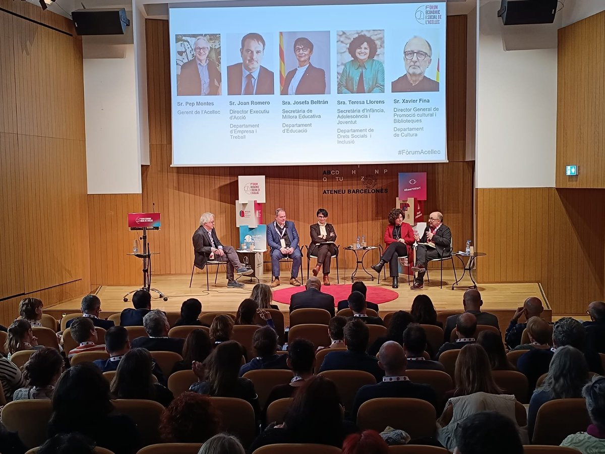 creacultura_cat's tweet image. 👥 Enhorabona al primer #FòrumAcellec que s&apos;ha celebrat avui a l&apos;@AteneuBCN, un nou espai de trobada per al sector professional del lleure impulsat per l&apos;@Acellec

@cultura_cat @XavierFina