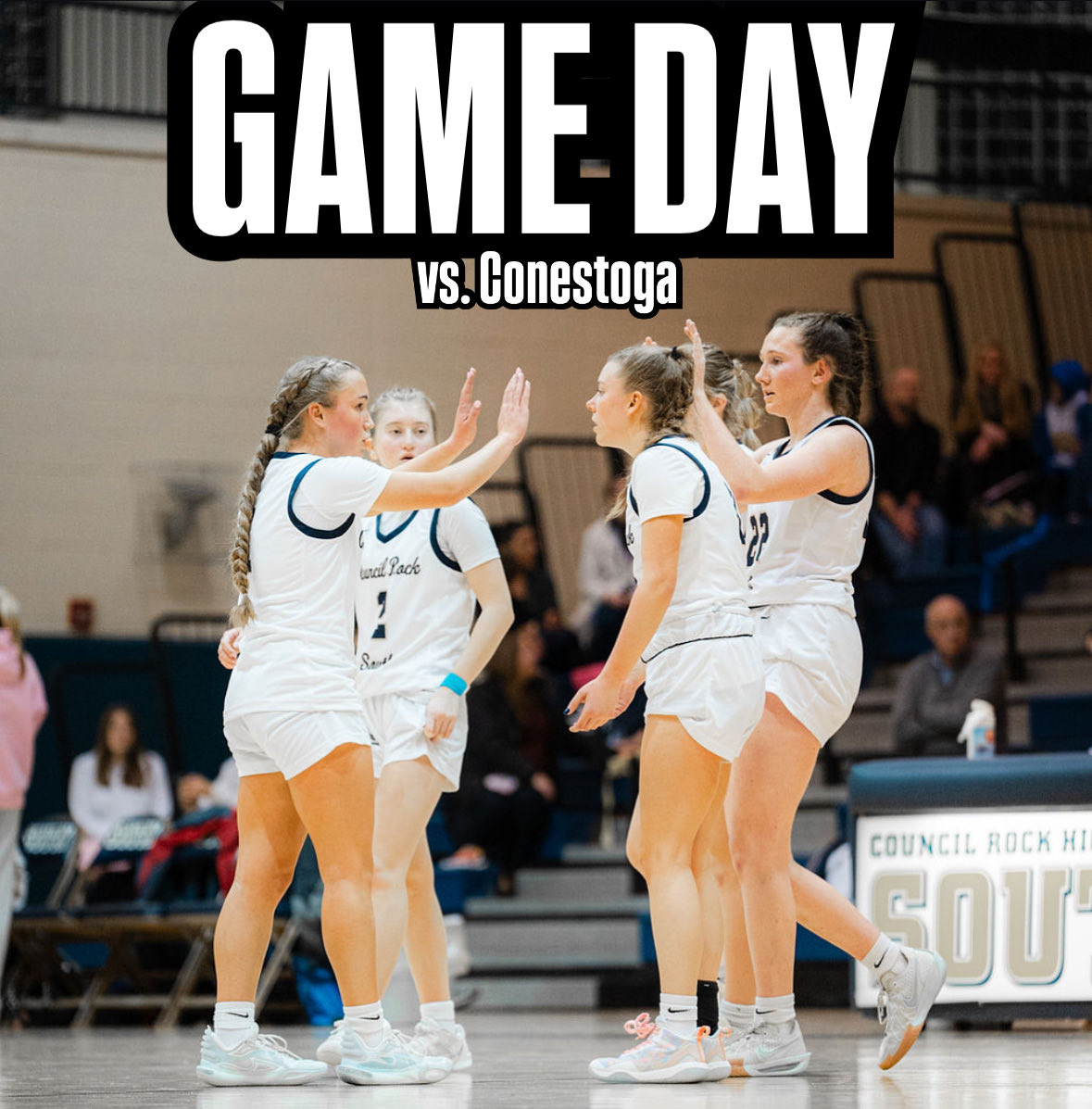 Game Day for the Lady Hawks!
2nd Round of districts vs 
Conestoga.

🆚 Conestoga

🎈 at CR South.

⏰ 6pm

⁦<a href="/ADRobinson3/">Andrew Robinson</a>⁩ 
⁦<a href="/SOLsports/">SOLsports</a>⁩ 
⁦<a href="/MelissaMHM/">Melissa Mason 🤩</a>⁩ 
⁦<a href="/HSGameOn/">BucksMont Game On</a>⁩