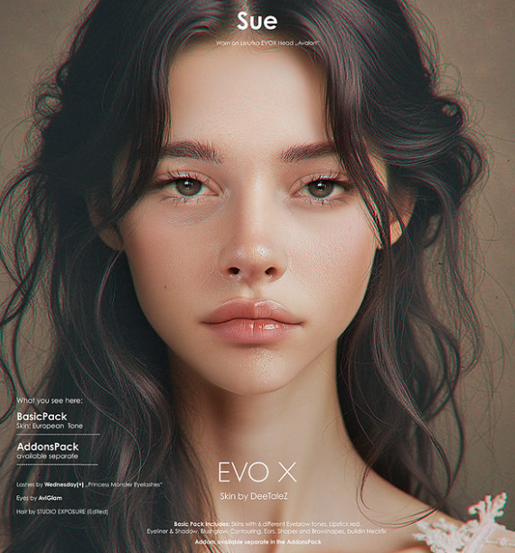 KawaiiFeedSL's tweet photo. Deetalez: Sue Skin 2k Bom *New* @ Mainstore〡Taxi: https://t.co/NUFKi3yuS5
#secondlife #metaverse #deetalez #new #release #mainstore #kawaiifeed https://t.co/kYagz2MehO