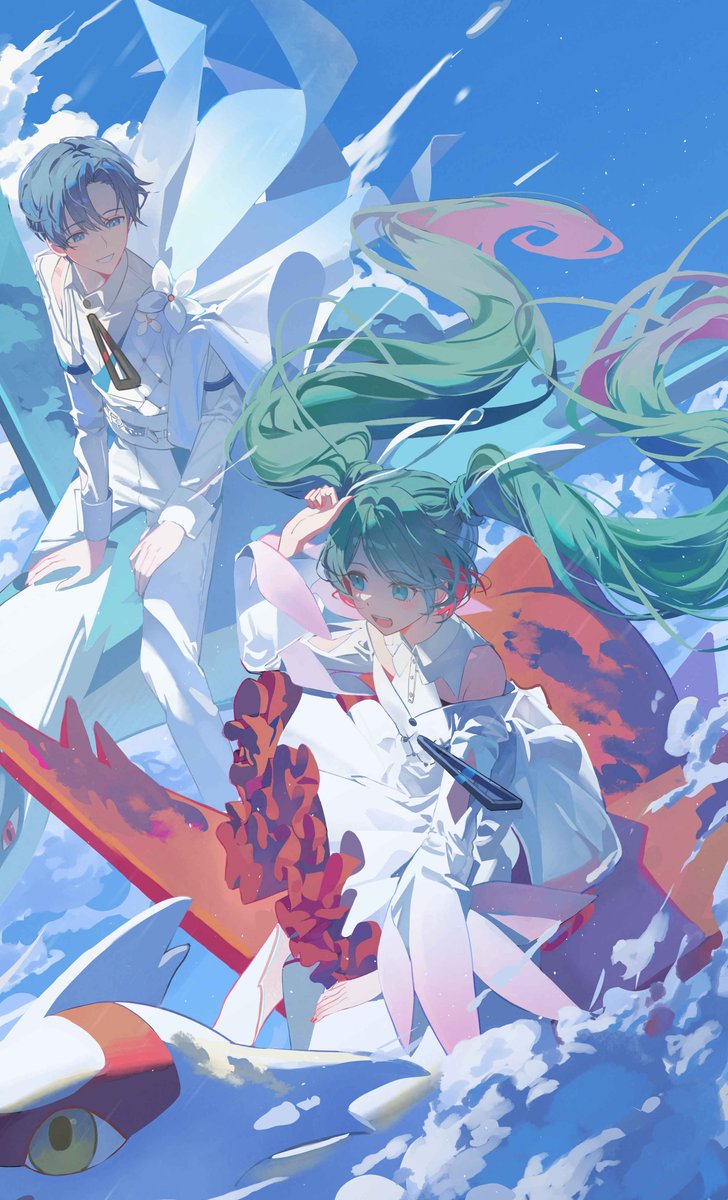 むげんのチケット🎫 
#ポケミク #初音ミク #KAITO