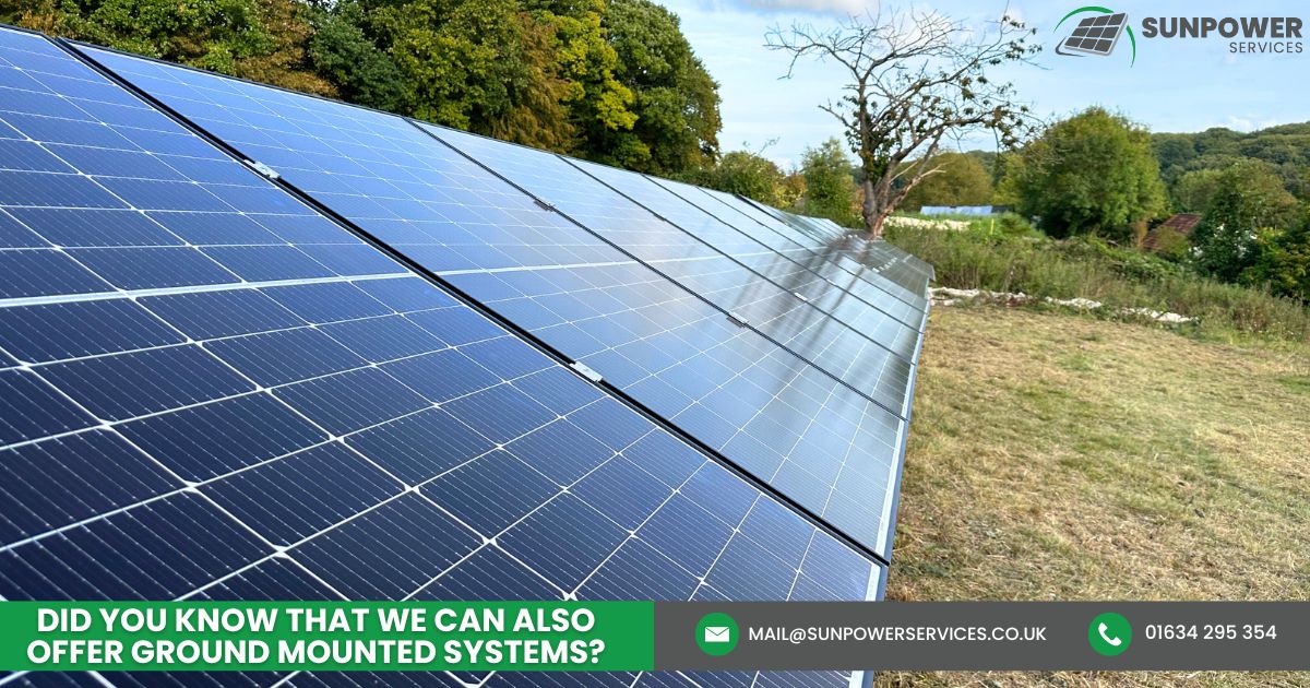 sunpowerserv's tweet image. Ground-mounted systems are perfect for businesses with plenty of open space! These systems offer optimal sun exposure, increased energy efficiency, and scalability to meet your energy needs.
Contact us today: sunpowerservices.co.uk/contact-us/
#groundmounted #pvsystems #solarpanels
