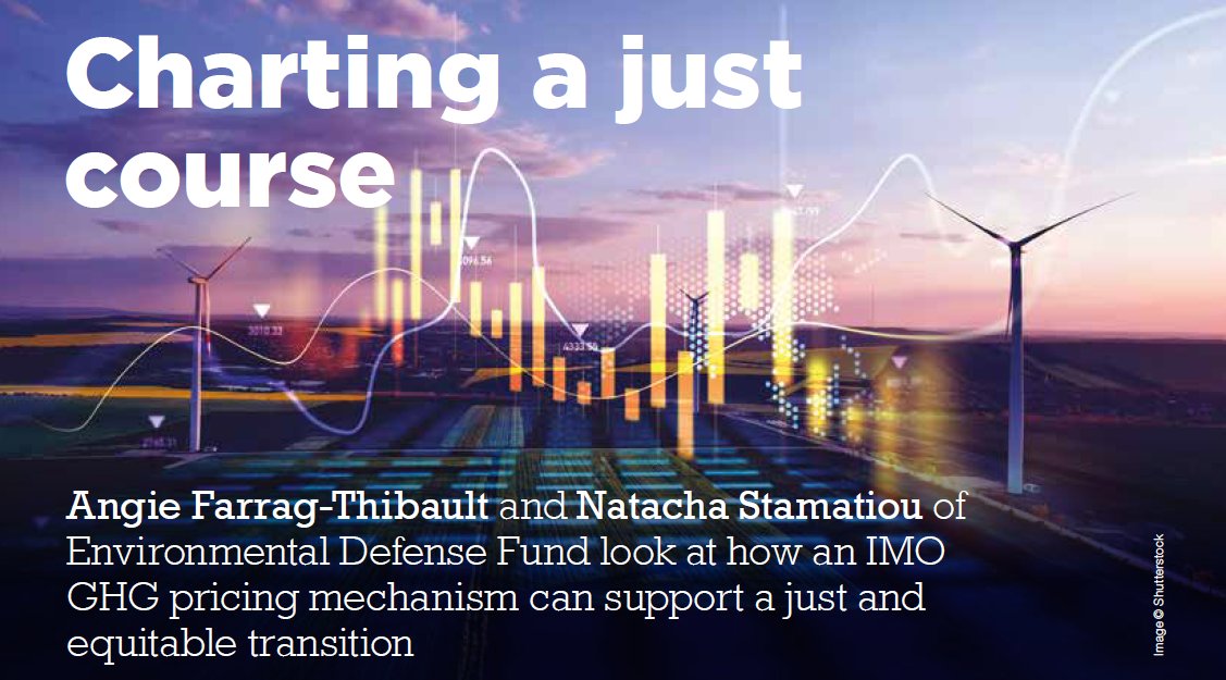 EDF Energy Transition (@edfenergyex) on Twitter photo 🚢 The maritime industry is at a turning point.
To achieve net-zero by 2050, <a href="/IMOHQ/">International Maritime Organization</a> must adopt a greenhouse gas pricing mechanism that prioritizes a Just and Equitable Transition. <a href="/EnvDefenseFund/">EDF</a> experts lay out the path forward, via <a href="/Bunkerspot/">Bunkerspot</a> 🔗 edf.org/Z6Rj 🚢 The maritime industry is at a turning point.
To achieve net-zero by 2050, <a href="/IMOHQ/">International Maritime Organization</a> must adopt a greenhouse gas pricing mechanism that prioritizes a Just and Equitable Transition. <a href="/EnvDefenseFund/">EDF</a> experts lay out the path forward, via <a href="/Bunkerspot/">Bunkerspot</a> 🔗 edf.org/Z6Rj