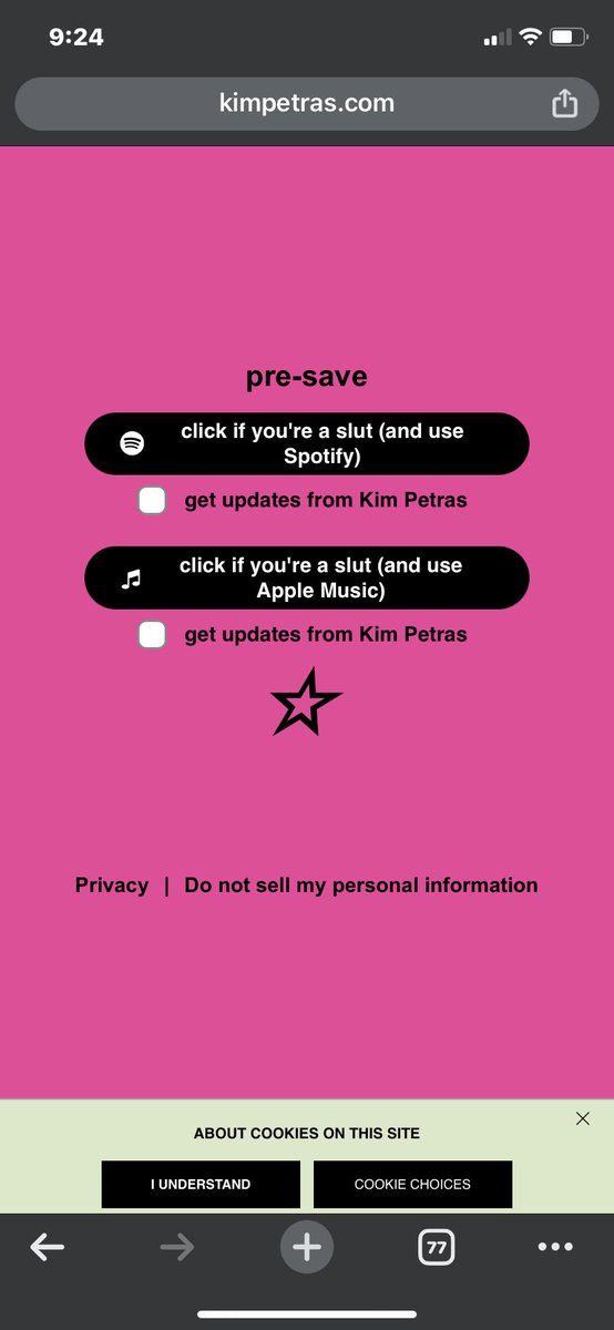 Celebirteas's tweet photo. KIM PETRAS’S WEBSITE JUET UPDATED WHAT DOES THIS MEAN!!!! https://t.co/EyKg2Qmh9E